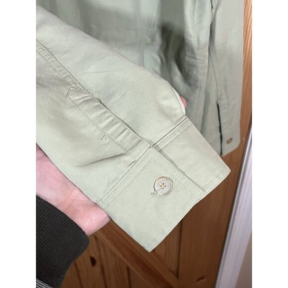 Coldwater Creek Light Green Women’s Modal Blend Tie Shirt Size XL - Picture 5 of 6